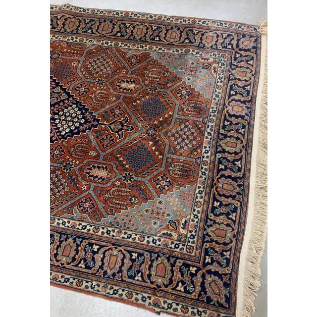 1920s, Handmade Antique Persian Jozan Rug 4.6' X 6.11' For Sale - Image 4 of 8