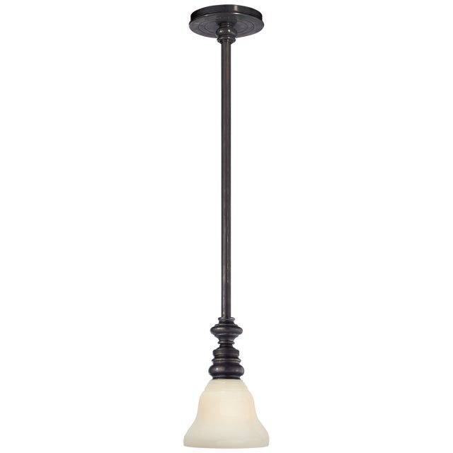 Boston Pendant in Bronze with SLEG Shade Designer: Chapman & Myers Min. Custom Height: 12" O/A Height: 44.5" Canopy: 4.5"...