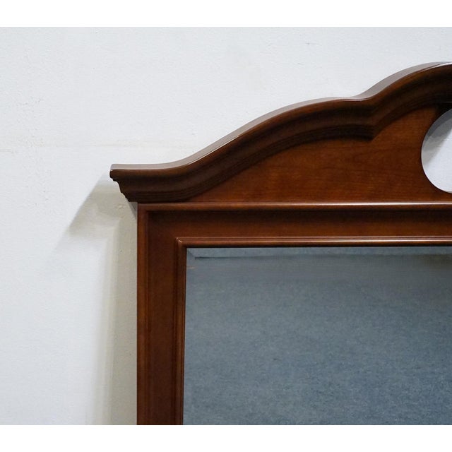 Stanley Furniture Stanley Furniture American Heritage Collection Mahogany Traditional Style 55" Pediment Mirror 172-13-33 For Sale - Image 4 of 7
