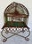 Add a touch of whimsy and charm to your space with this super cute vintage hanging bird cage. Crafted from iron, this...