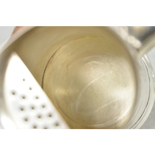 Vintage Sheffield Usa Silver Plated Mid Century Modern Tapered Water Pitcher For Sale In Philadelphia - Image 6 of 11