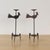 1950s Pair of French Iron Rooster Candlesticks For Sale - Image 4 of 13