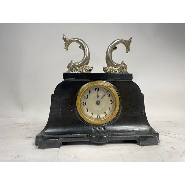 Liberty Clock with Fish, 1920s For Sale - Image 14 of 14