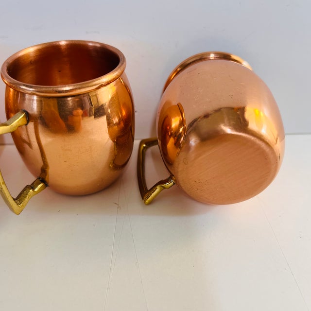 Vintage Miniature Copper Mugs Set/4 For Sale In New York - Image 6 of 6