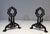 This beautiful and very interesting pair of andirons is made of wrought and hammered iron. It is a Swiss work from the Art...