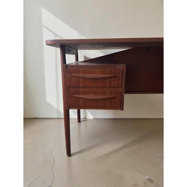 1960s Danish Teak Desk by Gunnar Nielsen Tibergaard, 1960s For Sale - Image 5 of 15