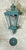 Vintage Solid Brass Hanging Lantern / Pendent / Verdigris Patina For Sale - Image 14 of 17