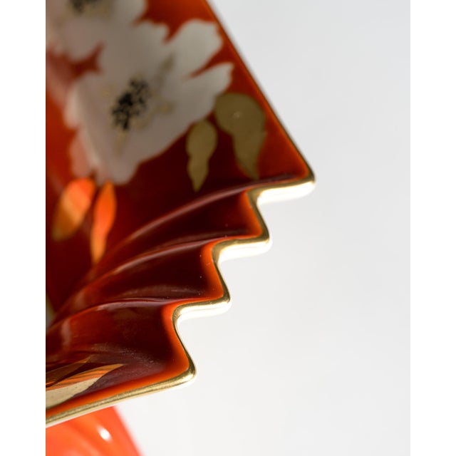 Large Mid-Century Art Deco Revival Porcelain Centerpiece Bowl by Schaubach Kunst, Germany, 1950s For Sale - Image 4 of 8