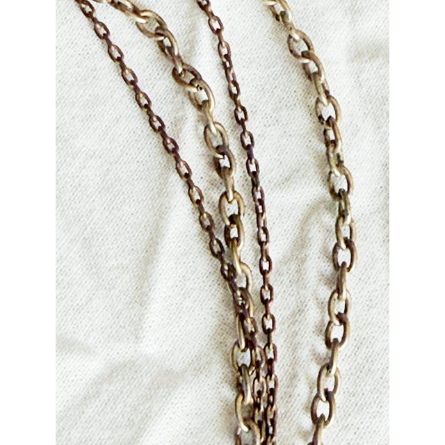 Vintage Coro Philodendron Relief Pendant Necklace For Sale In New York - Image 6 of 12