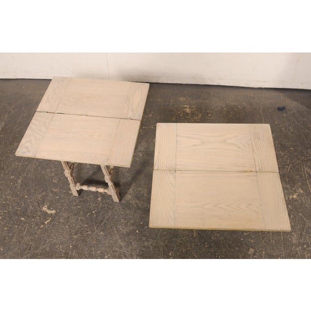 French Antique End Tables W/ Expandable Top For Sale - Image 10 of 14