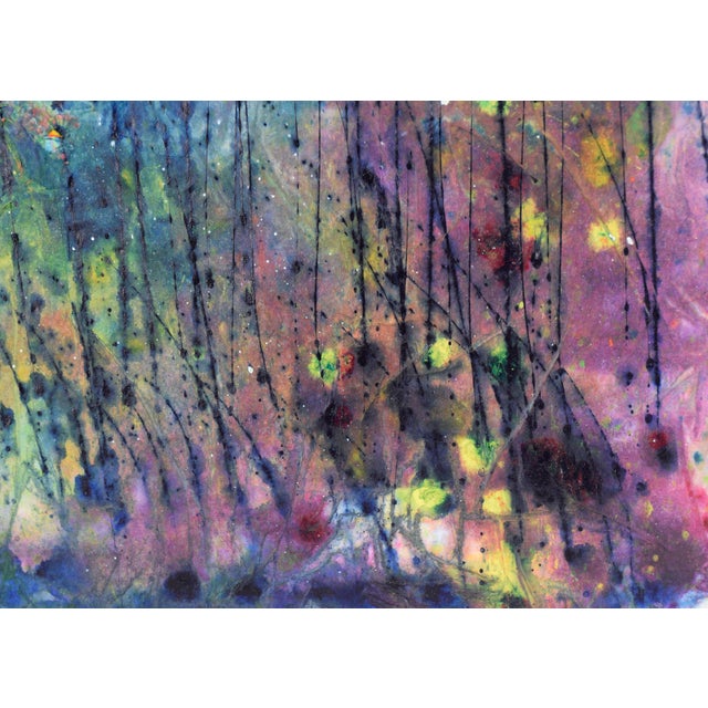 Fireflies in the Forest - Abstracted Landscape in Acrylic on Canvas by Charles David Francis For Sale - Image 4 of 8