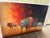 Native American Rare Canvass of Bison, Artwork by Leonard Peltier in Federal Prison. For Sale - Image 3 of 6