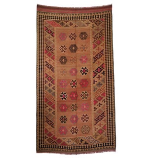 Vintage Afghan Nomadic Kilim Rug For Sale