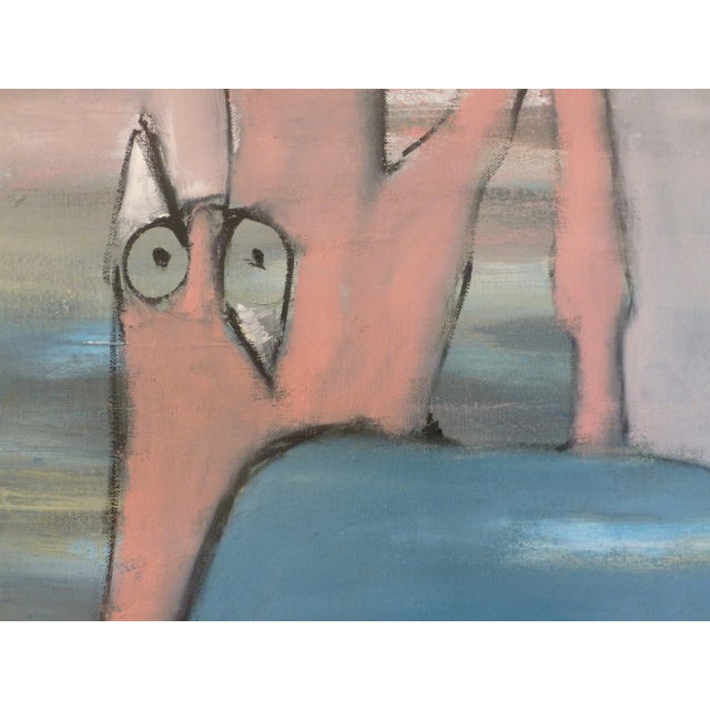 Contemporary "Sightseeing" Square Abstract Oil Painting by Scott A. Spencer For Sale - Image 3 of 7