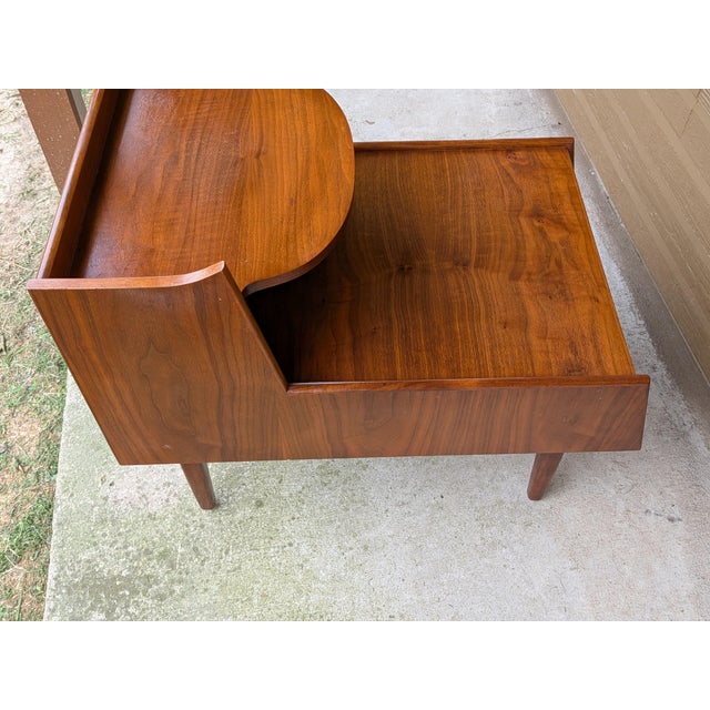 Kipp Stewart for Drexel Declaration Mid Century 2-Tier Nightstand. For Sale - Image 10 of 13