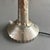 Art Deco Table Lamp with Hammered Metal Base and Glass Shade from Verrerie d'Art Degué, France, 1920s For Sale - Image 10 of 11