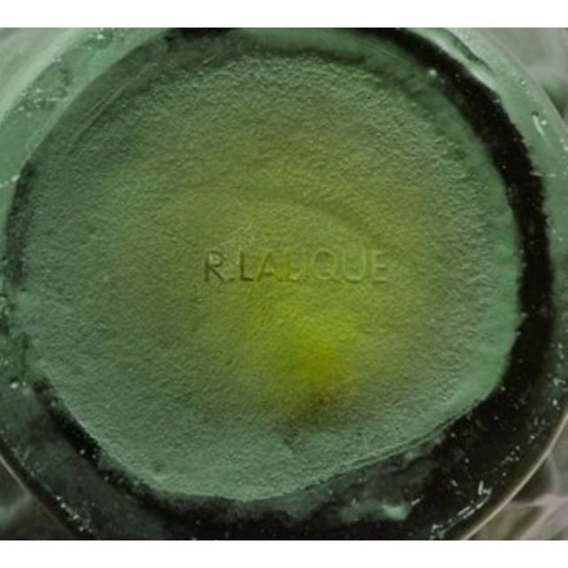 Vase Lalique “Archers”. Green colour, glass blown molded sandblaste. Produced from 1937 to 1947 then no more ! Beautiful !...