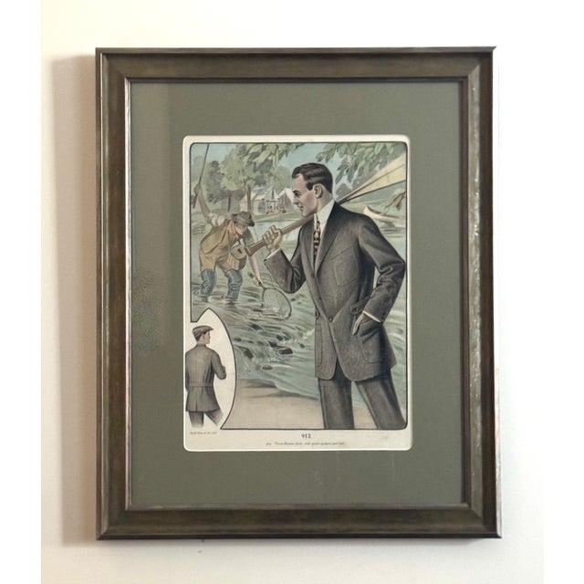 Original folio fashion print from M.L. Oberndorf & Co., Chicago, Illinois, featured in the company's 1913 Spring & Summer...