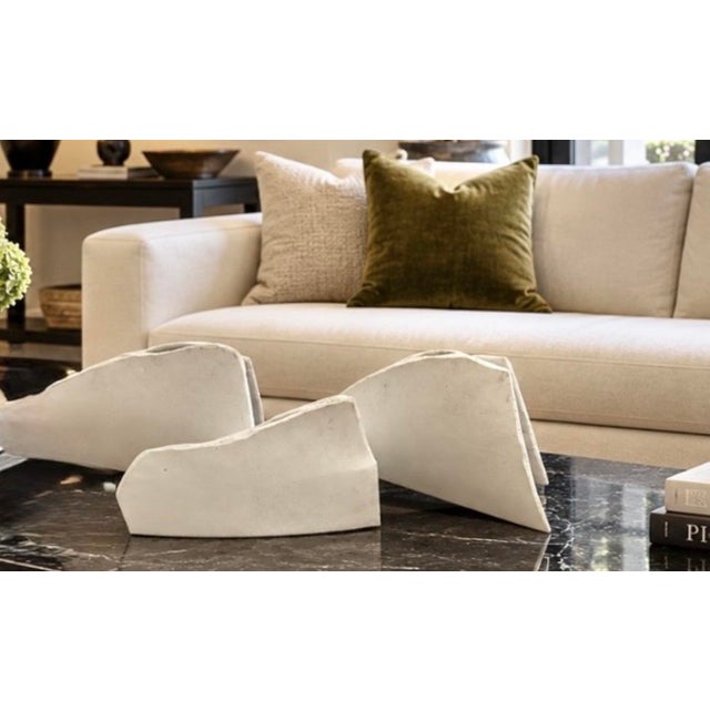 3 Piece Mid-Century Abstract Ceramic Sculpture For Sale - Image 6 of 11