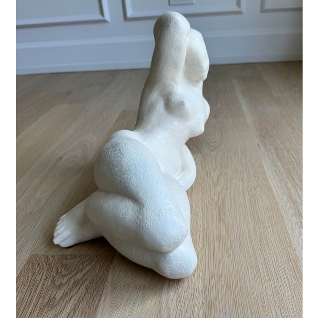 Ceramic Signed 1970s "Reclining Nude" by Waylande Gregory Textured Porcelain Sculpture for Museum Pieces, Inc. (m.p.i.) For Sale - Image 7 of 11