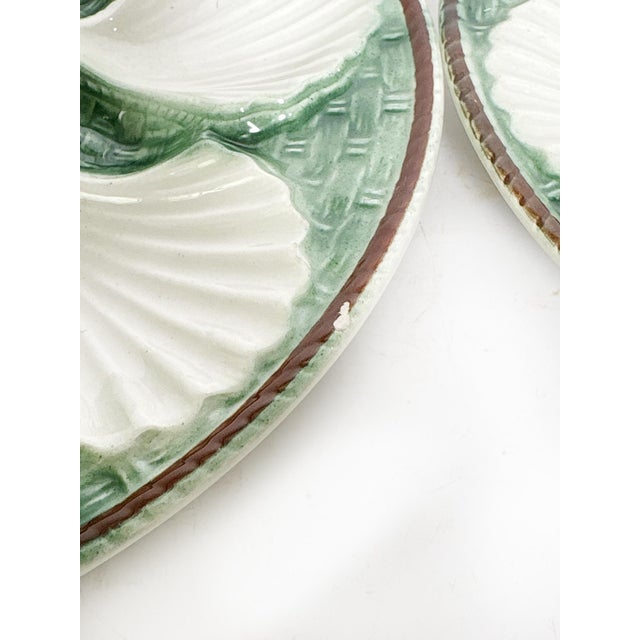 Oyster Plates, France, 1960s, Set of 6 For Sale - Image 13 of 14