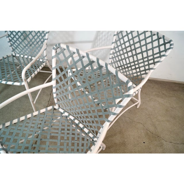 Metal 1970’s Mid-Century Modern Brown Jordan Aluminum Patio Chairs - Set of 3 For Sale - Image 7 of 12