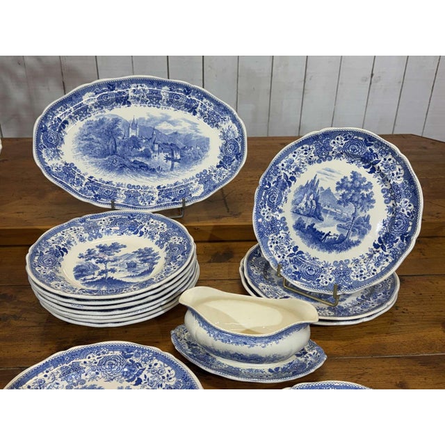 Burgenland Decor Dinner Service by Villeroy & Boch, 1950s, Set of 32 For Sale - Image 10 of 14