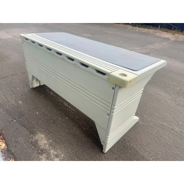 Metal Vintage Space Age Computer Desk For Sale - Image 7 of 12
