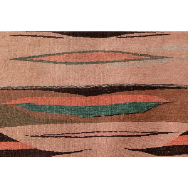 Mid-Century Modern Modern Swedish Design Flat Weave Wool Rug by Doris Leslie Blau For Sale - Image 3 of 8