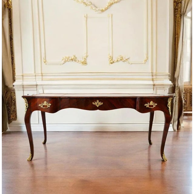 French Mahogany Writing Desk, 19th Century For Sale - Image 4 of 10