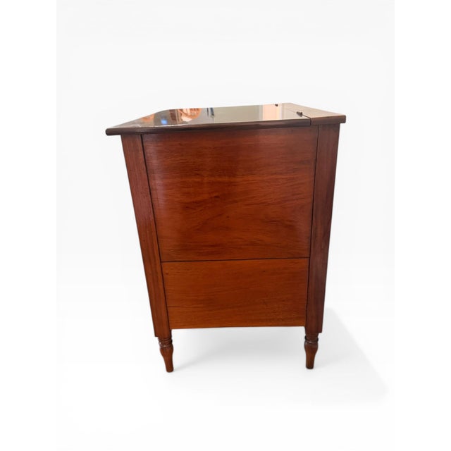 Wood Vintage Flip-Top Bar Cabinet With Multiple Drawers & Storage For Sale - Image 7 of 13