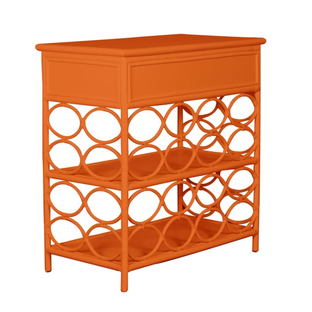 Not Yet Made - Made To Order Infinity End Table - Orange For Sale - Image 5 of 7