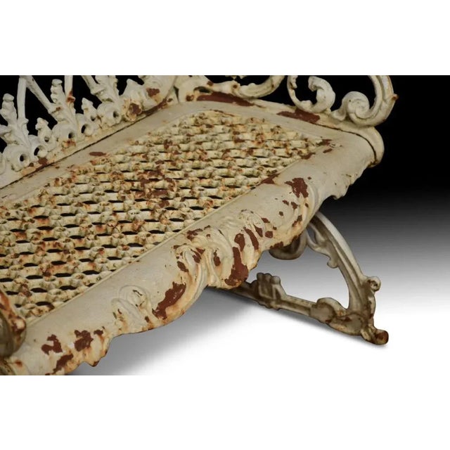 Victorian Cast Iron Seat For Sale - Image 5 of 8