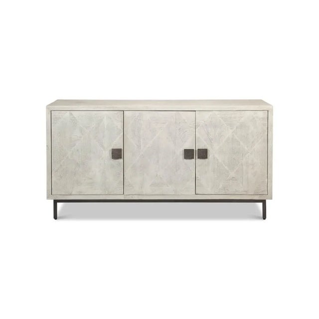 This striking piece features a light gray wash finish, giving it a refreshing and contemporary look that's right on-trend....
