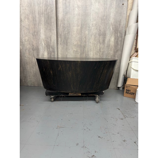 1990s Late 20th Century Oval Coffe Table For Sale - Image 5 of 11