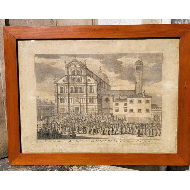 Views of Venice, Engravings, 18th-19th Century, Framed, Set of 6 For Sale - Image 7 of 18