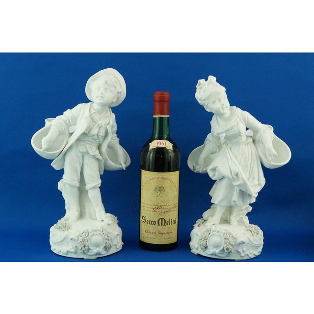 Children Figures in Biscuit Porcelain from Vion et Baury, France, Late 19th Century, Set of 2 For Sale - Image 6 of 18