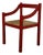 Carimate Armchair in Red Lacquered Beech by Magistretti for Cassina, 1960s For Sale