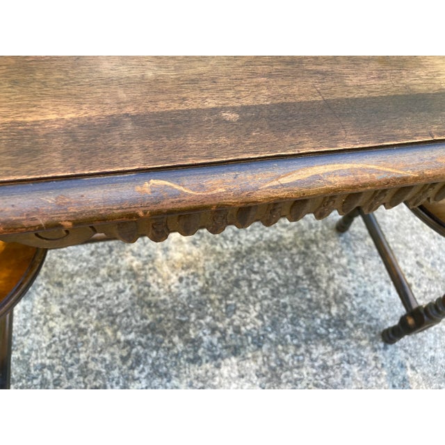 Early 20th Century Oval Mahogany Console Table For Sale In Atlanta - Image 6 of 12