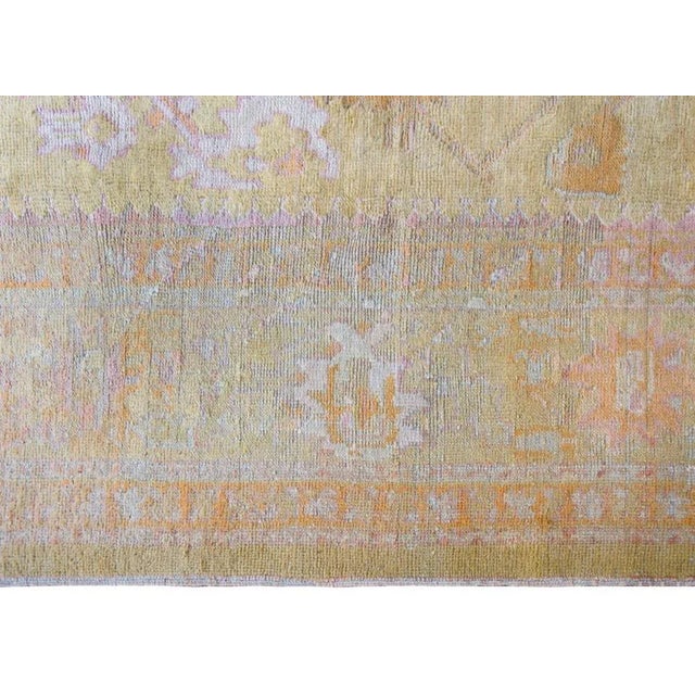 Early 20th Century Turkish Oushak Rug For Sale In Chicago - Image 6 of 12