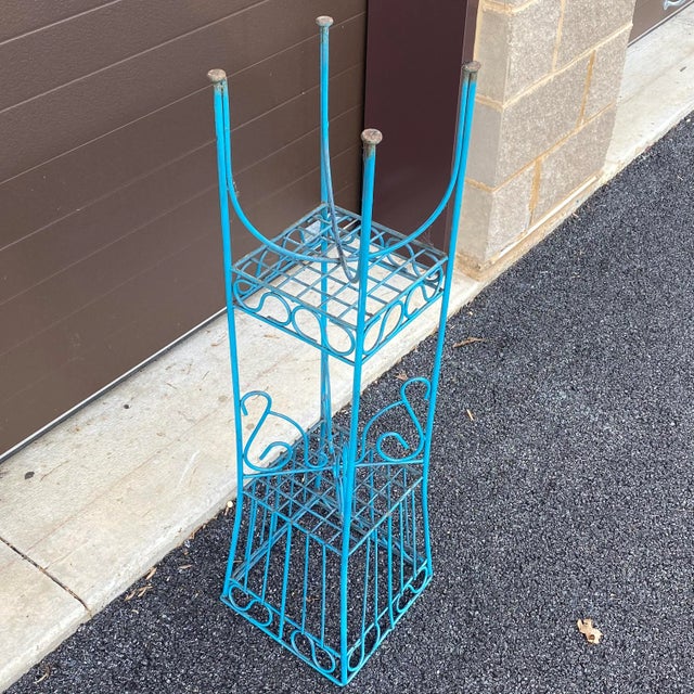 Wrought Iron Plant Stand For Sale - Image 11 of 13
