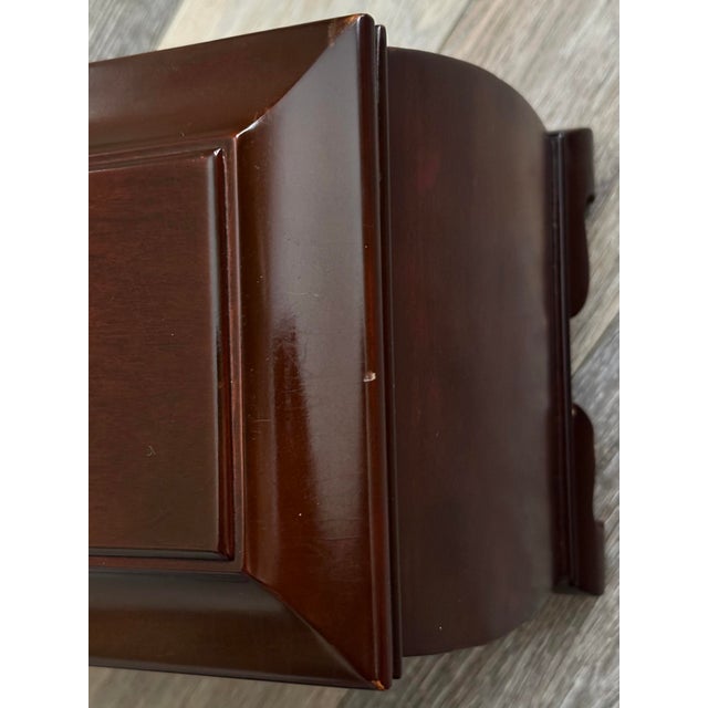 Vintage Early 21st Century Dark Wood Tea Chest/Storage Box For Sale - Image 10 of 10