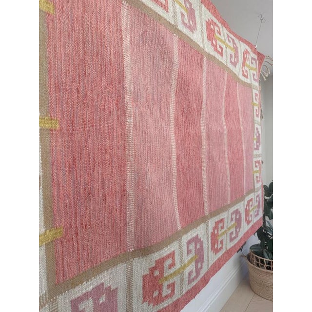 1950s Vintage Swedish Krabba Rölakan Rug attributed to Anna-Greta Sjoqvist, 1950s For Sale - Image 5 of 11