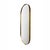 Italian Oval Mizar Wall Mirror in Burnished Metal For Sale - Image 4 of 6