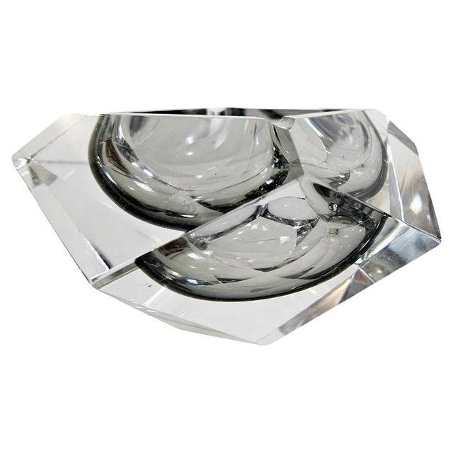 Glass Mid-Century Italian Murano Glass Bowl by Flavio Poli for Seguso, 1960s For Sale - Image 7 of 7