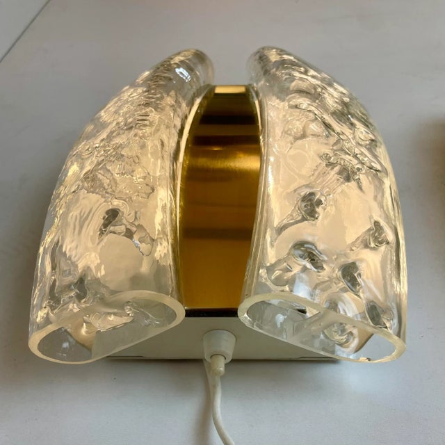 Glass and Brass Sconces from Doria Leuchten, Germany, 1960s, Set of 2 For Sale - Image 14 of 18