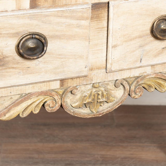 19th Century Original Painted Portuguese Console Table With Two Drawers For Sale - Image 14 of 18
