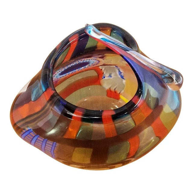 Murano Glass Vase, 1980s For Sale - Image 10 of 12