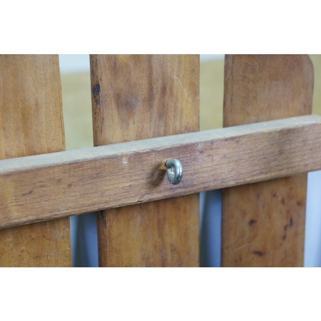 Mid Century Royal Racer Oak & Metal Sled Flexible Flyer Style Snow Sleigh For Sale - Image 13 of 18