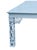 Blue 1960s Chinese Chippendale Table Lattice Legs Painted Pale Blue For Sale - Image 8 of 11